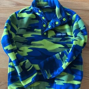 Land’s end toddler fleece. 3/4 button up